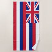 Hawaii-Flagge Strandtuch (Vorderseite)
