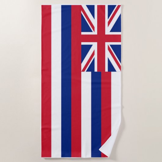 Hawaii-Flagge Strandtuch (Vorderseite)