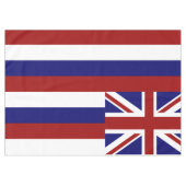 Hawaii-Flagge Tischdecke (Vorderseite (Horizontal))