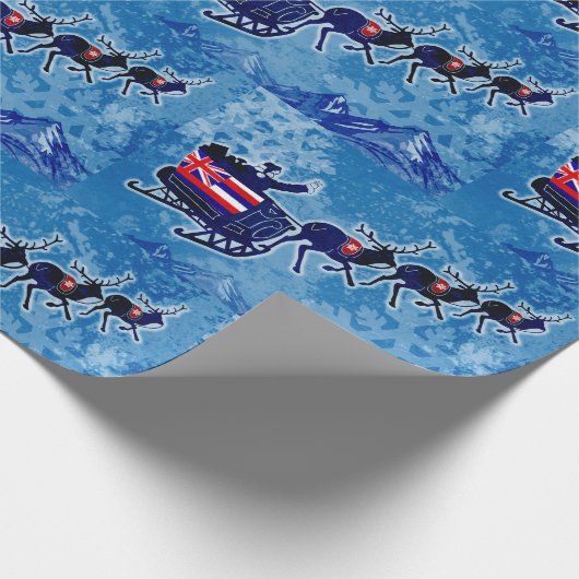 Hawaii-Flagge Weihnachtsblatt Weihnachtsblatt Geschenkpapier (Ecke)