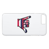 Hawaii-Flaggenhand Case-Mate iPhone Hülle (Rückseite (Horizontal))