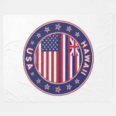 Hawaii Fleecedecke (Vorderseite (Horizontal))