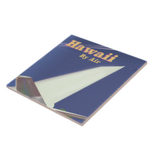 Hawaii Flight Vintager Urlaub drucken Fliese