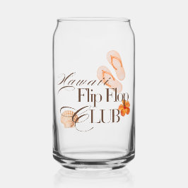 HAWAII FLIP FLOP CLUB Pfirsich- und Naturtöne Dosenglas