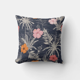 Hawaii flowers summer tropical trendy floral  kissen
