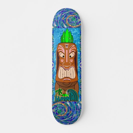 Hawaii-Flut Skateboard (Vorne)