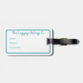 Hawaii Foto individuelle Name Gepäckanhänger (Rückseite horizontal)