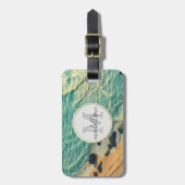 Hawaii Foto individuelle Name Gepäckanhänger (Vorderseite vertikal)