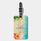 Hawaii Foto individuelle Name Gepäckanhänger (Vorderseite vertikal)