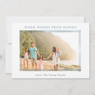 HAWAII-FOTO-WEIHNACHTSKARTE   FAMILIENSTRANDFOTO FEIERTAGSKARTE