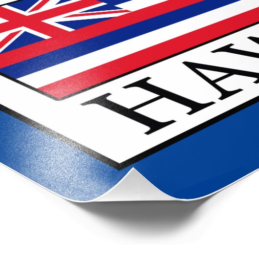 Hawaii Fotodruck (Ecke)