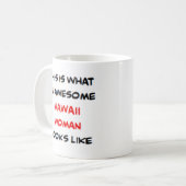Hawaii-Frau, großartig Kaffeetasse (Vorderseite Links)