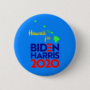 Hawaii für Biden Harris 2020 Button
