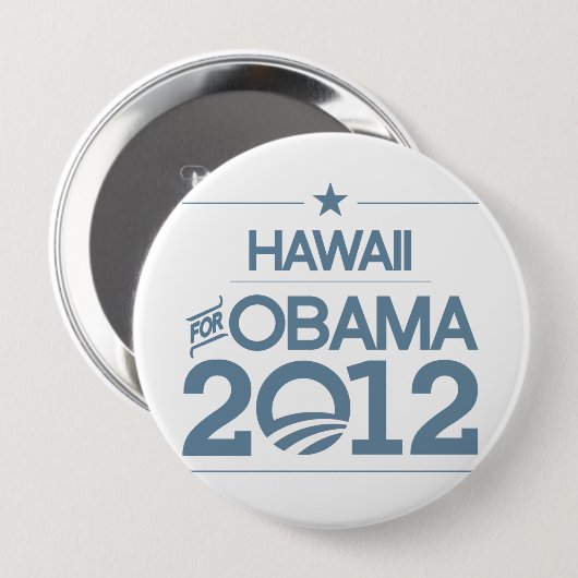 HAWAII FÜR OBAMA 2012.png Button (Vorne & Hinten)