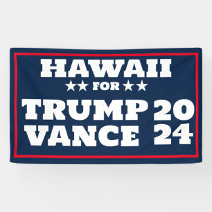Hawaii für Trump Vance 2024-Banner Banner