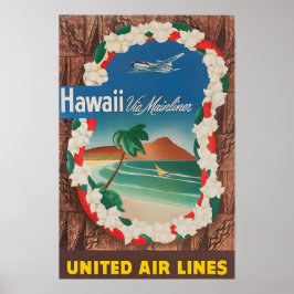 Hawaii-Gemälde Hawaiianischer Kunstdruck Vereinigt Poster