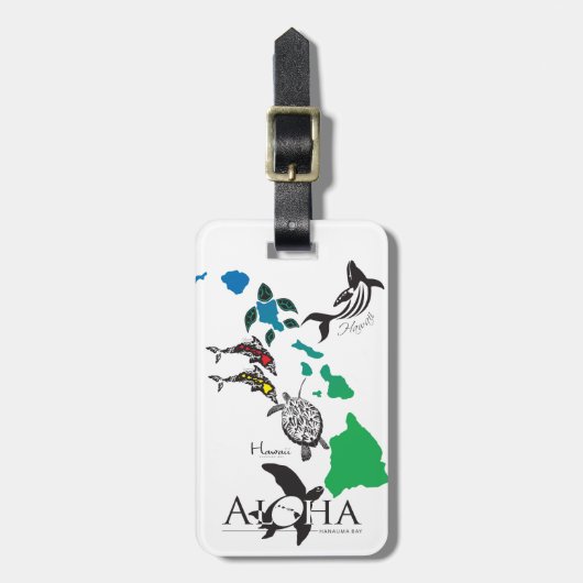 Hawaii Gepäckanhänger (Vorderseite vertikal)
