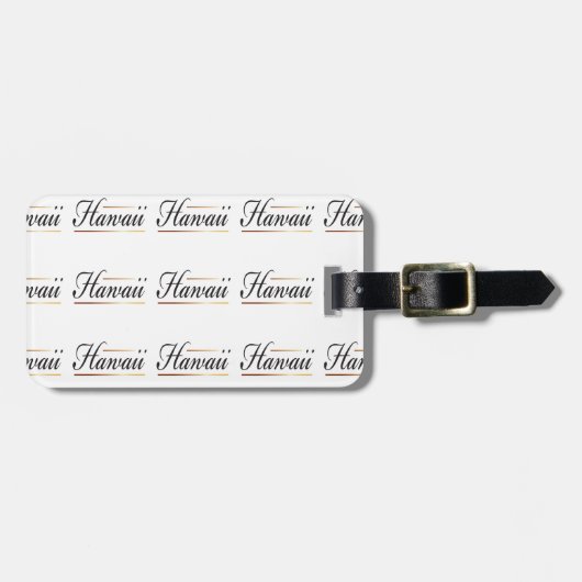 Hawaii-Gepäckanhänger Gepäckanhänger (Vorderseite horizontal)