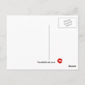 Hawaii Gift Will Kiss für eine Reise nach Hawaii Postkarte (Rückseite)