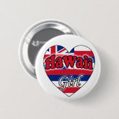 Hawaii Girl Button (Vorne & Hinten)