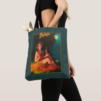 Hawaii Girl mit Ukulele Tasche