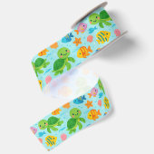 Hawaii glückliche Honu Satinband (Rückseite)