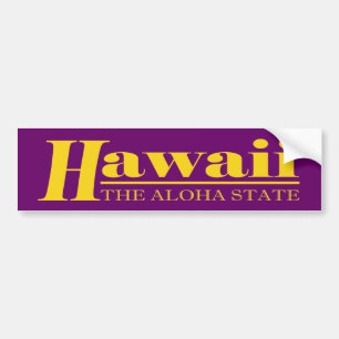 Hawaii-Gold Autoaufkleber