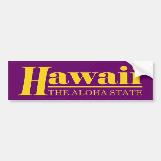Hawaii Gold Autoaufkleber (Vorne)