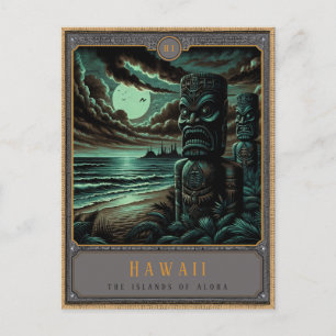 Hawaii Gothic Art Postkarte
