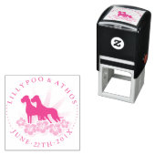 Hawaii Great Dane Briefmarke Permastempel (Beispiel)