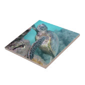 Hawaii Green Sea Turtle Fliese (Seite)