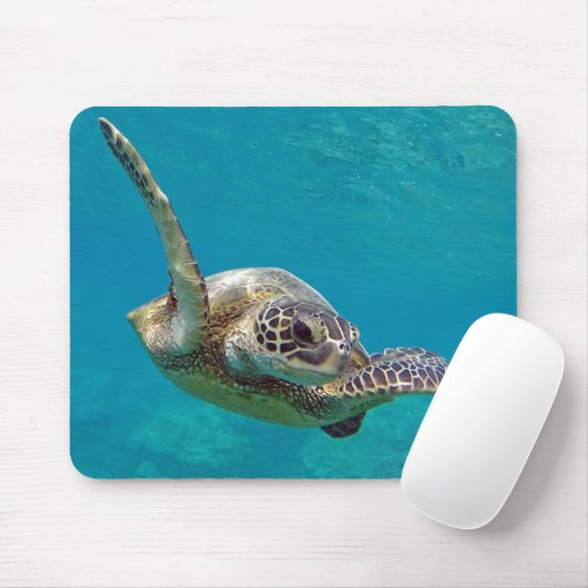 Hawaii Green Sea Turtle - Honu Mousepad (Mit Mouse)