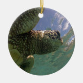 Hawaii Green Sea Turtle Keramik Ornament (Vorne)