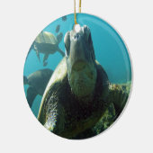 Hawaii Green Sea Turtle Keramik Ornament (Links)
