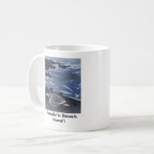 Hawaii Green Sea Turtle on Black Sand Beach  Kaffeetasse (Vorderseite Links)