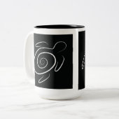Hawaii Green Sea Turtle Zweifarbige Tasse (Vorderseite Links)