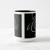 Hawaii Green Sea Turtle Zweifarbige Tasse (Mittel)