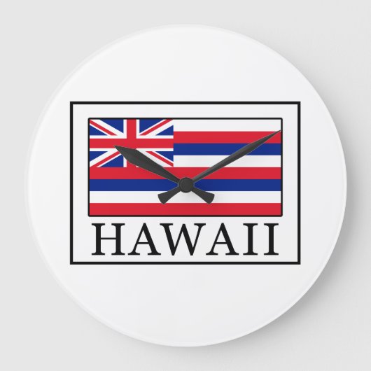 Hawaii Große Wanduhr (Vorderseite)