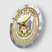 Hawaii Große Wanduhr (Winkel)