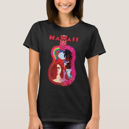 Hawaii Guitar T-Shirt (Vorderseite)