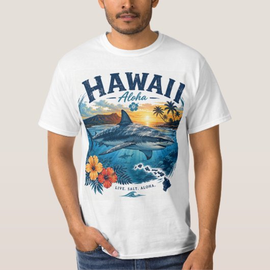 Hawaii-Haie T-Shirt (Vorderseite)