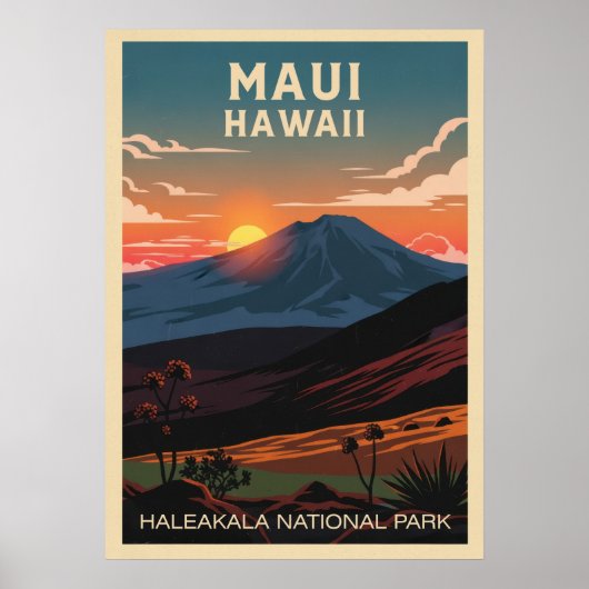 Hawaii Haleakala Nationalpark V02 Poster (Vorne)
