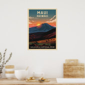 Hawaii Haleakala Nationalpark V02 Poster (Küche)