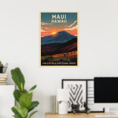 Hawaii Haleakala Nationalpark V02 Poster (Heimbüro)