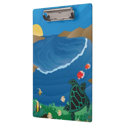 Hawaii Hanauma Bay Turtle Klemmbrett (Links)