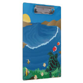 Hawaii Hanauma Bay Turtle Klemmbrett (Rechts)