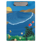 Hawaii Hanauma Bay Turtle Klemmbrett (Vorderseite)