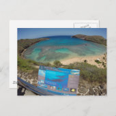 Hawaii Hanauma Bay Vulkan Postkarte (Vorne/Hinten)