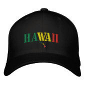 Hawaii Hat Bestickte Baseballkappe (Vorderseite)