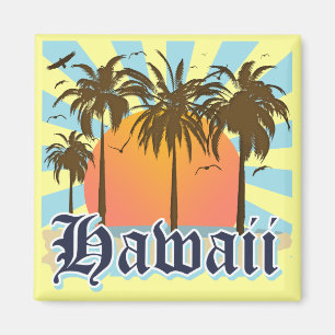 Hawaii Hawaiian Islands Sourvenir Magnet